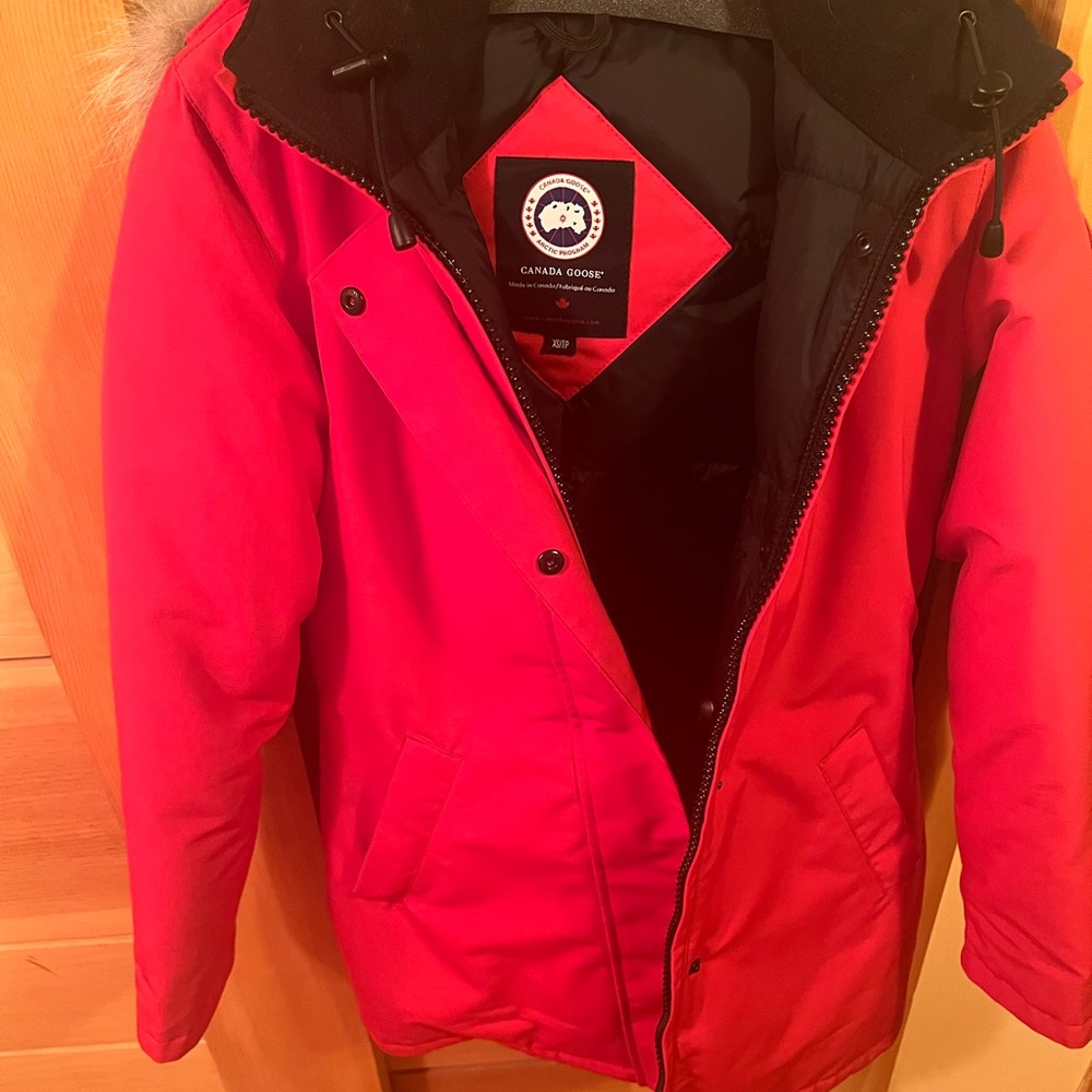 Canada Goose Red Puffer Jacket